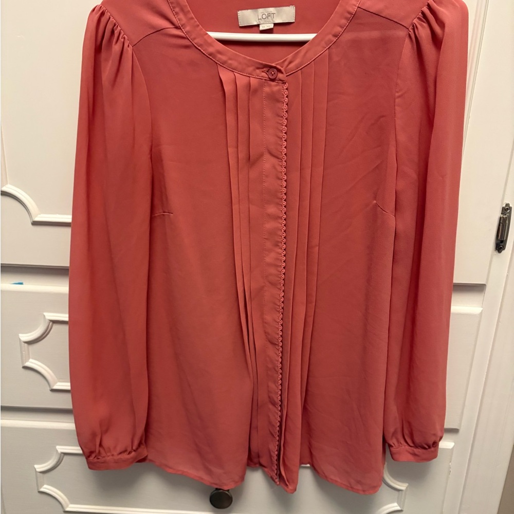 LOFT Coral Women's Blouse